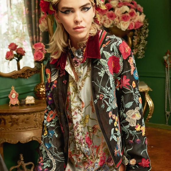 ARATTA BELLEZZA EMBROIDERED JACKET MESH SHEER SMALL - Picture 5 of 5